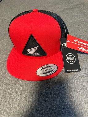 On Running Honda Red and Black Snapback Hat
